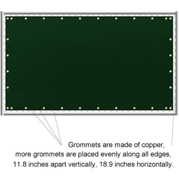 6 ft x 50 ft Privacy Screen Fence Heavy Duty Fencing Mesh Shade (Green) - Picture 2 of 6